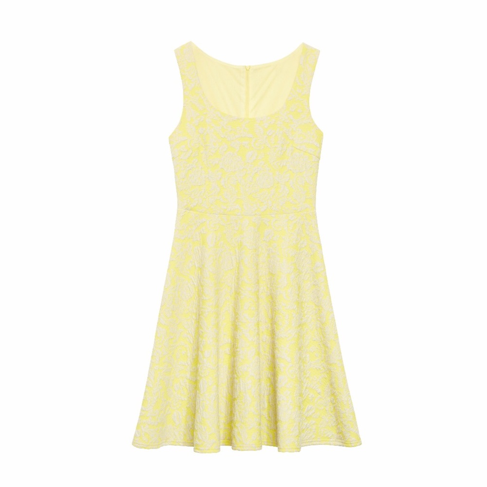 Stitch Fix yellow and gray dress - Picture 2 of 8